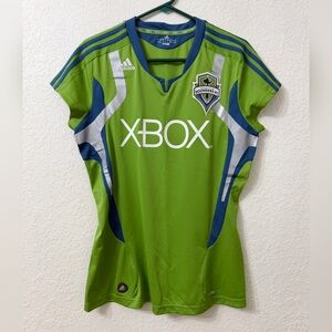 Adidas Seattle Sounders FC MLS Soccer XBOX Jersey - L
